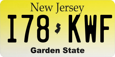 NJ license plate I78KWF