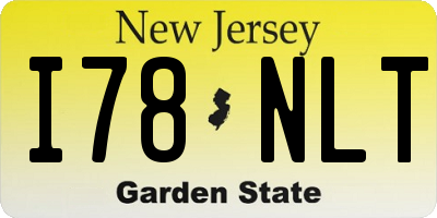 NJ license plate I78NLT