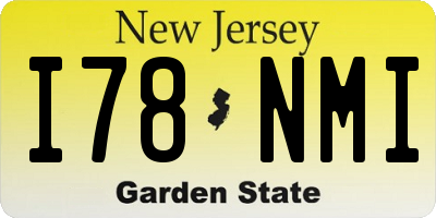 NJ license plate I78NMI