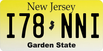 NJ license plate I78NNI