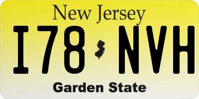 NJ license plate I78NVH
