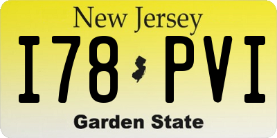 NJ license plate I78PVI