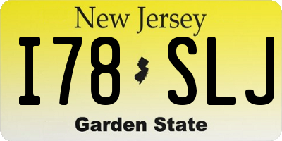 NJ license plate I78SLJ