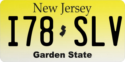 NJ license plate I78SLV