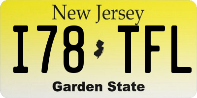 NJ license plate I78TFL