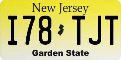 NJ license plate I78TJT