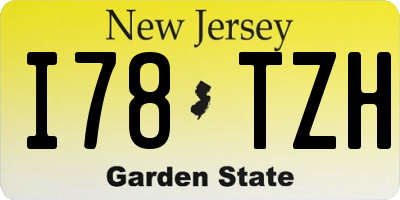 NJ license plate I78TZH