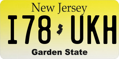 NJ license plate I78UKH