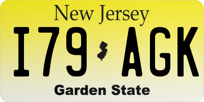 NJ license plate I79AGK