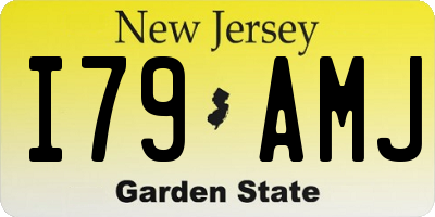 NJ license plate I79AMJ