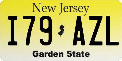 NJ license plate I79AZL