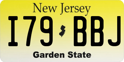 NJ license plate I79BBJ