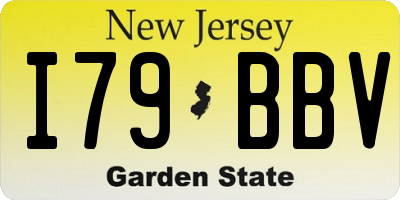 NJ license plate I79BBV