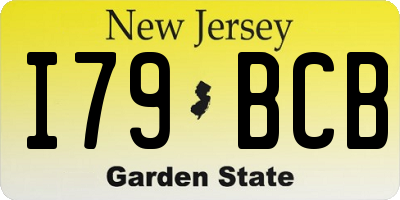 NJ license plate I79BCB