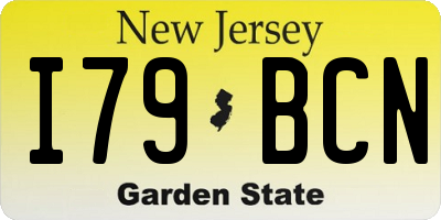 NJ license plate I79BCN