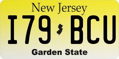 NJ license plate I79BCU