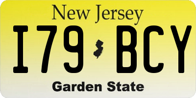 NJ license plate I79BCY