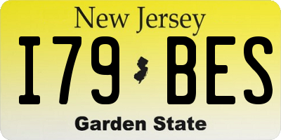 NJ license plate I79BES