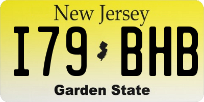 NJ license plate I79BHB