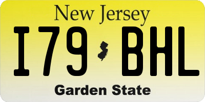 NJ license plate I79BHL