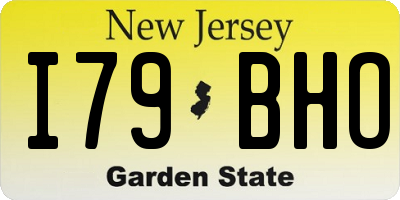 NJ license plate I79BHO