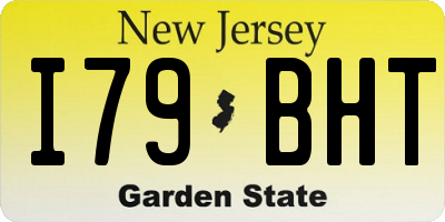 NJ license plate I79BHT