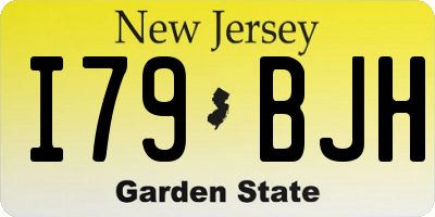 NJ license plate I79BJH