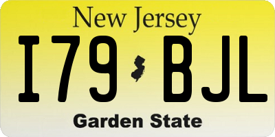 NJ license plate I79BJL