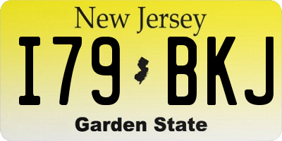 NJ license plate I79BKJ