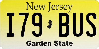 NJ license plate I79BUS