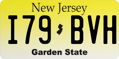 NJ license plate I79BVH
