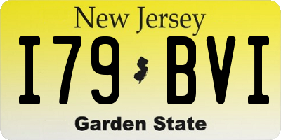 NJ license plate I79BVI