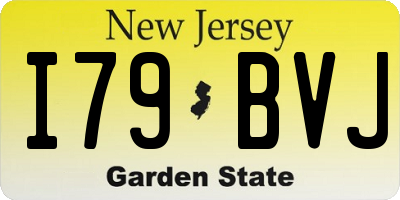 NJ license plate I79BVJ