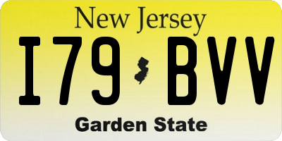 NJ license plate I79BVV