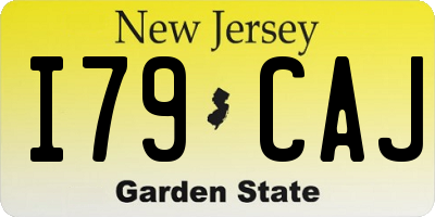 NJ license plate I79CAJ