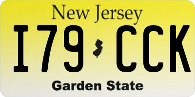 NJ license plate I79CCK