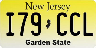 NJ license plate I79CCL