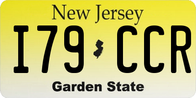 NJ license plate I79CCR