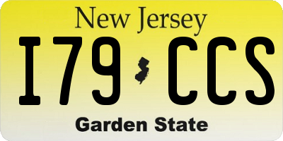 NJ license plate I79CCS