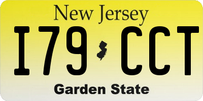 NJ license plate I79CCT