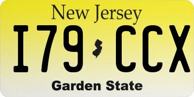 NJ license plate I79CCX