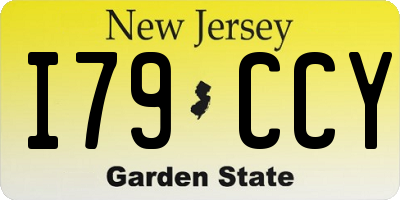 NJ license plate I79CCY