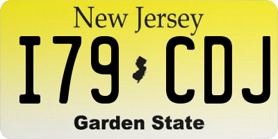NJ license plate I79CDJ