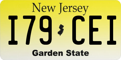 NJ license plate I79CEI