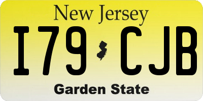 NJ license plate I79CJB
