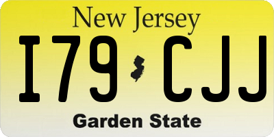 NJ license plate I79CJJ