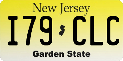 NJ license plate I79CLC