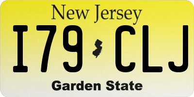 NJ license plate I79CLJ