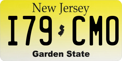 NJ license plate I79CMO