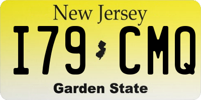 NJ license plate I79CMQ